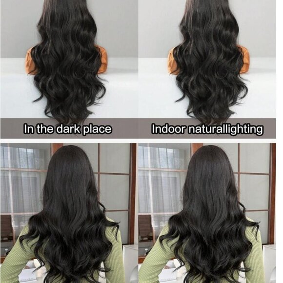 Wavy Long Black Wig - Picture 4 of 8
